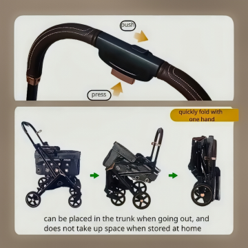Rubeku Pet Stroller (C01-G) Grey